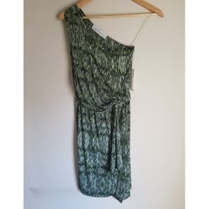 NWT Anthropologie sz S One Shoulder Dress